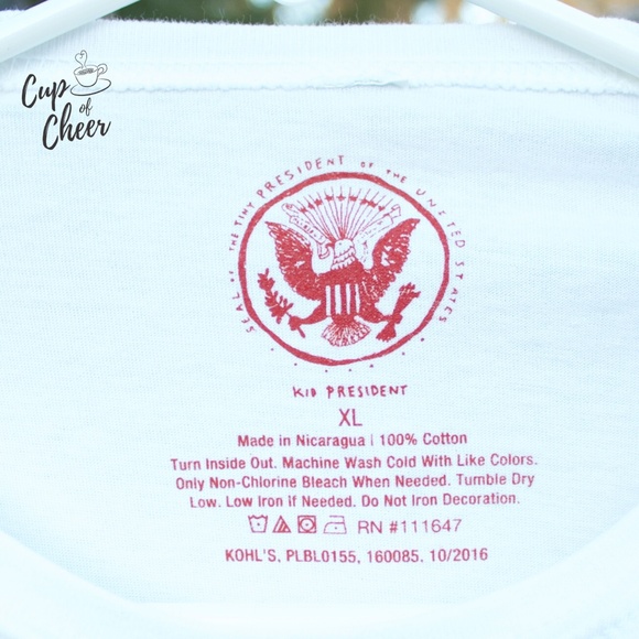 ✨ 2/$40 NWT Kid President T-Shirt, Size XL - Picture 5 of 6